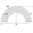 Curva 180º Raio Longo
